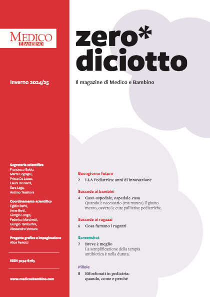ZeroDiciotto Il magazine di Medico e Bambino